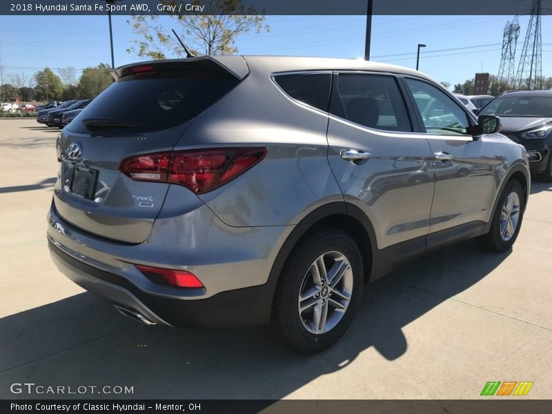 Gray / Gray 2018 Hyundai Santa Fe Sport AWD