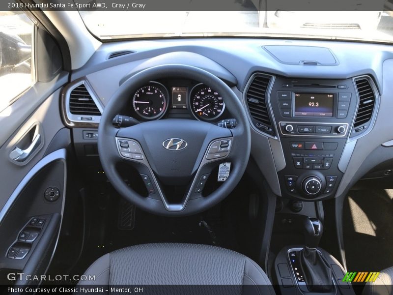 Gray / Gray 2018 Hyundai Santa Fe Sport AWD