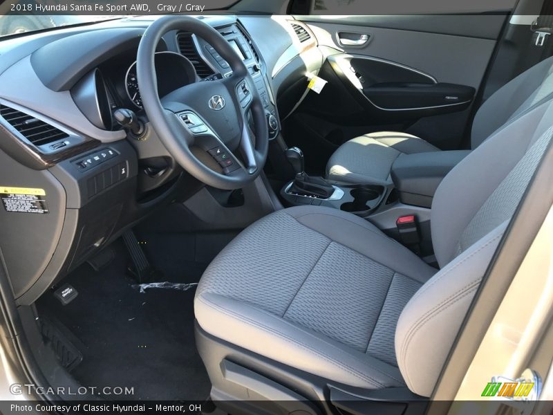 Gray / Gray 2018 Hyundai Santa Fe Sport AWD
