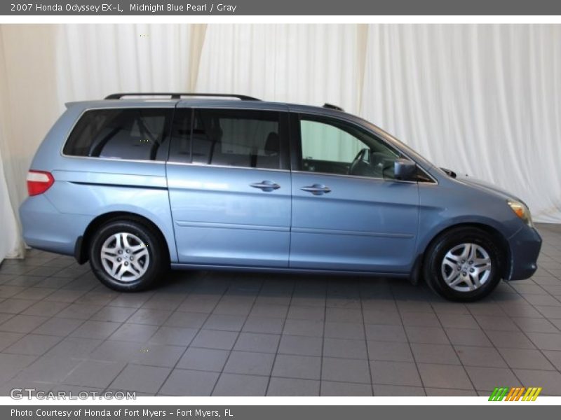 Midnight Blue Pearl / Gray 2007 Honda Odyssey EX-L