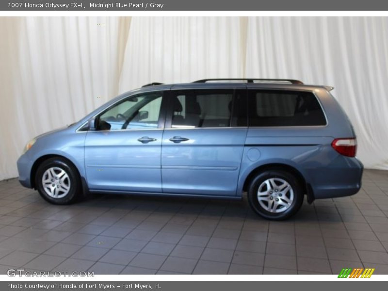 Midnight Blue Pearl / Gray 2007 Honda Odyssey EX-L