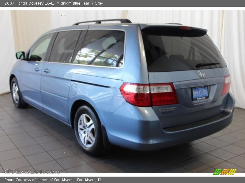 Midnight Blue Pearl / Gray 2007 Honda Odyssey EX-L