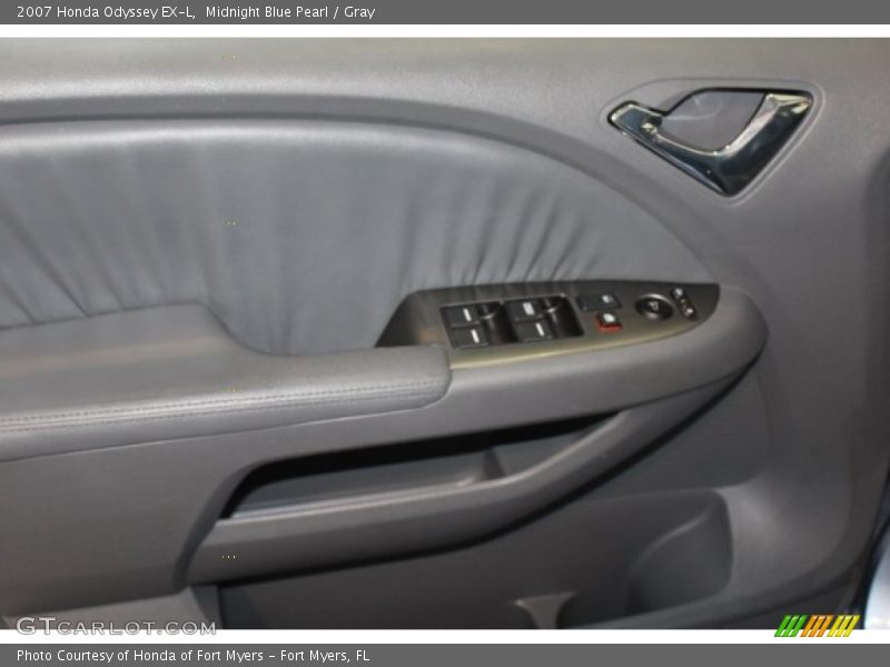 Midnight Blue Pearl / Gray 2007 Honda Odyssey EX-L