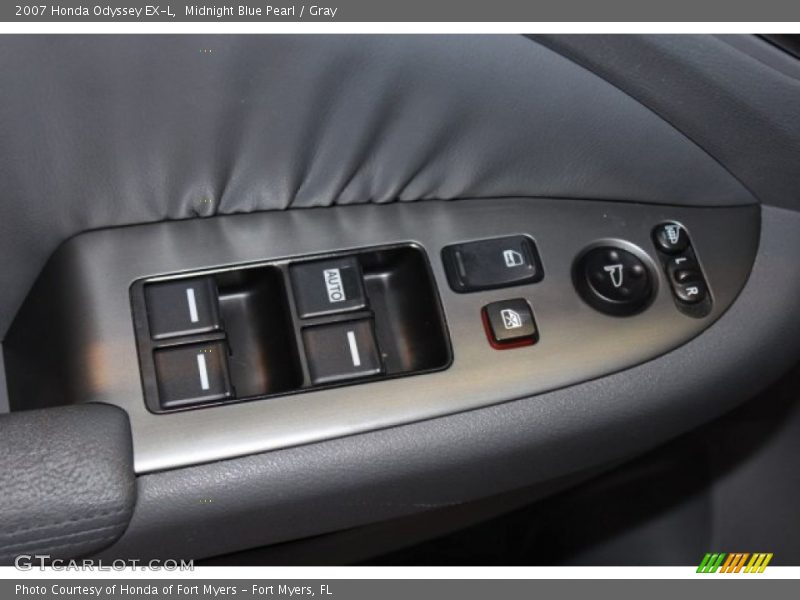 Midnight Blue Pearl / Gray 2007 Honda Odyssey EX-L