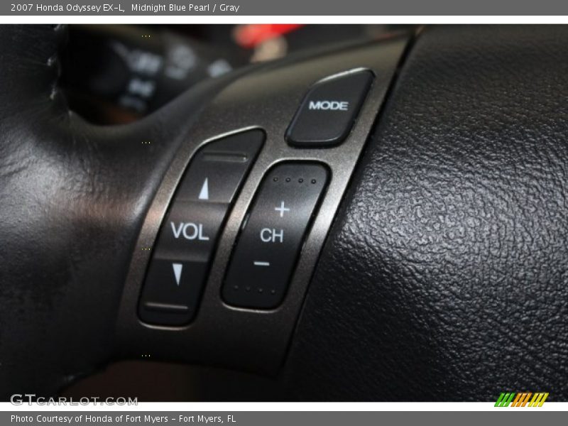 Midnight Blue Pearl / Gray 2007 Honda Odyssey EX-L