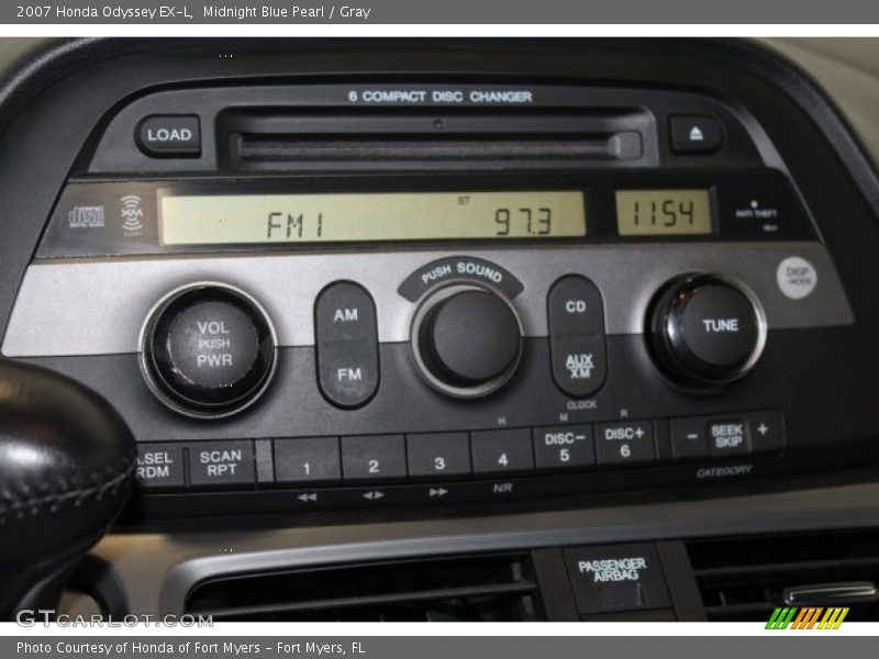 Midnight Blue Pearl / Gray 2007 Honda Odyssey EX-L