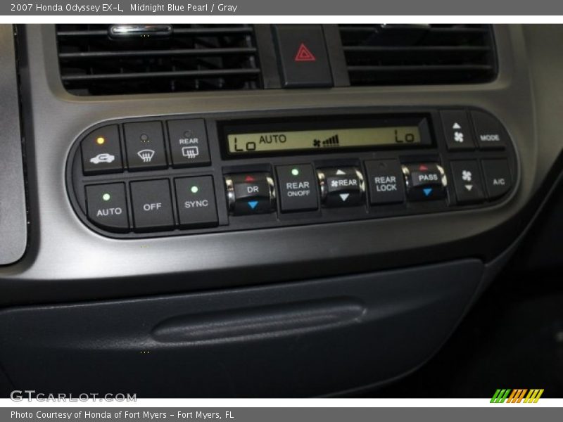 Midnight Blue Pearl / Gray 2007 Honda Odyssey EX-L
