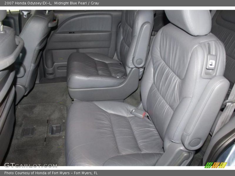 Midnight Blue Pearl / Gray 2007 Honda Odyssey EX-L