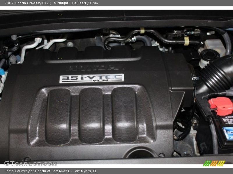 Midnight Blue Pearl / Gray 2007 Honda Odyssey EX-L