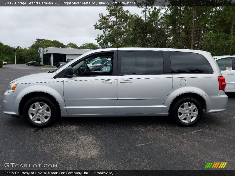 Bright Silver Metallic / Black/Light Graystone 2012 Dodge Grand Caravan SE