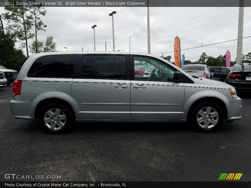 Bright Silver Metallic / Black/Light Graystone 2012 Dodge Grand Caravan SE
