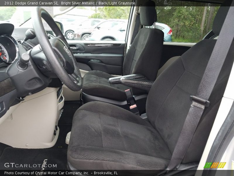 Bright Silver Metallic / Black/Light Graystone 2012 Dodge Grand Caravan SE