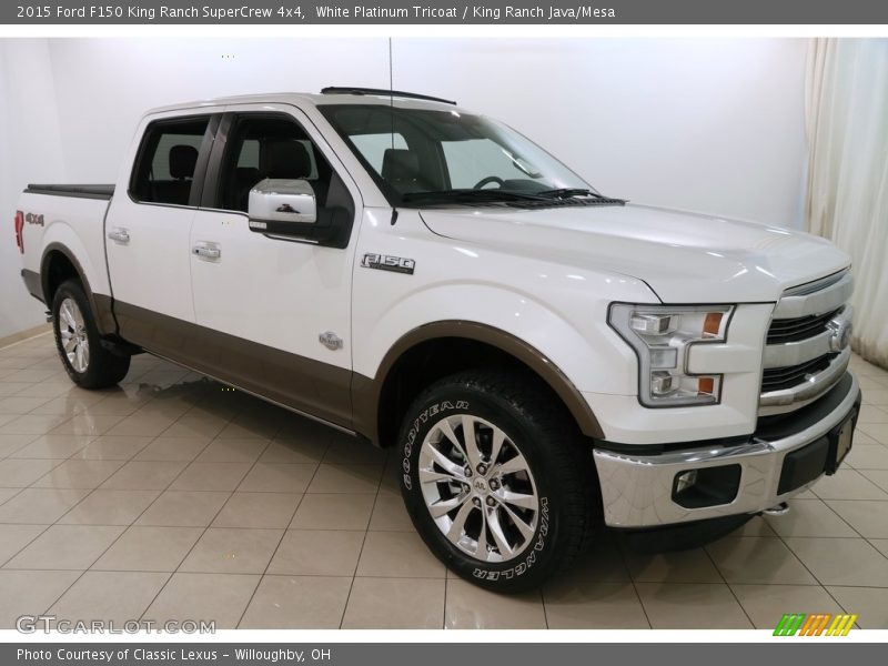 White Platinum Tricoat / King Ranch Java/Mesa 2015 Ford F150 King Ranch SuperCrew 4x4
