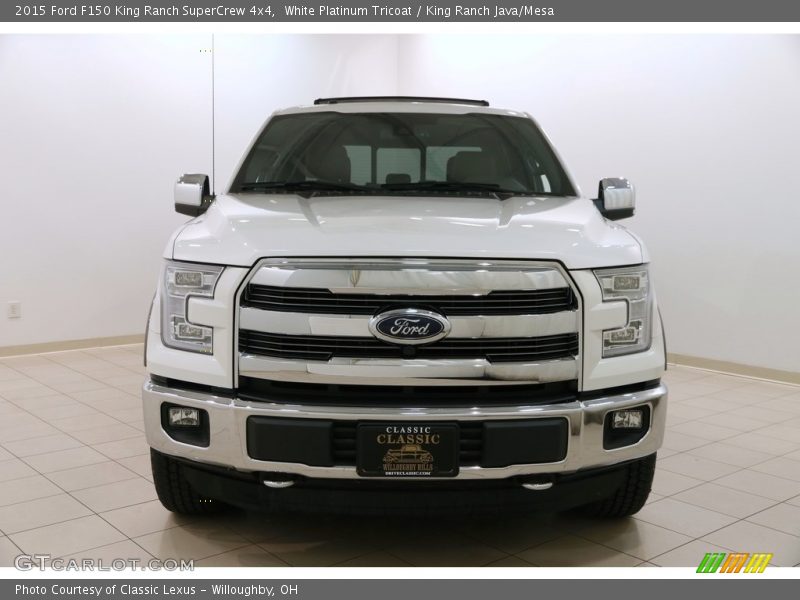White Platinum Tricoat / King Ranch Java/Mesa 2015 Ford F150 King Ranch SuperCrew 4x4