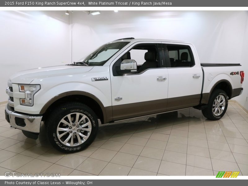 White Platinum Tricoat / King Ranch Java/Mesa 2015 Ford F150 King Ranch SuperCrew 4x4