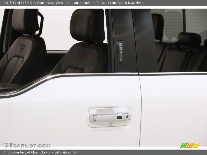 White Platinum Tricoat / King Ranch Java/Mesa 2015 Ford F150 King Ranch SuperCrew 4x4