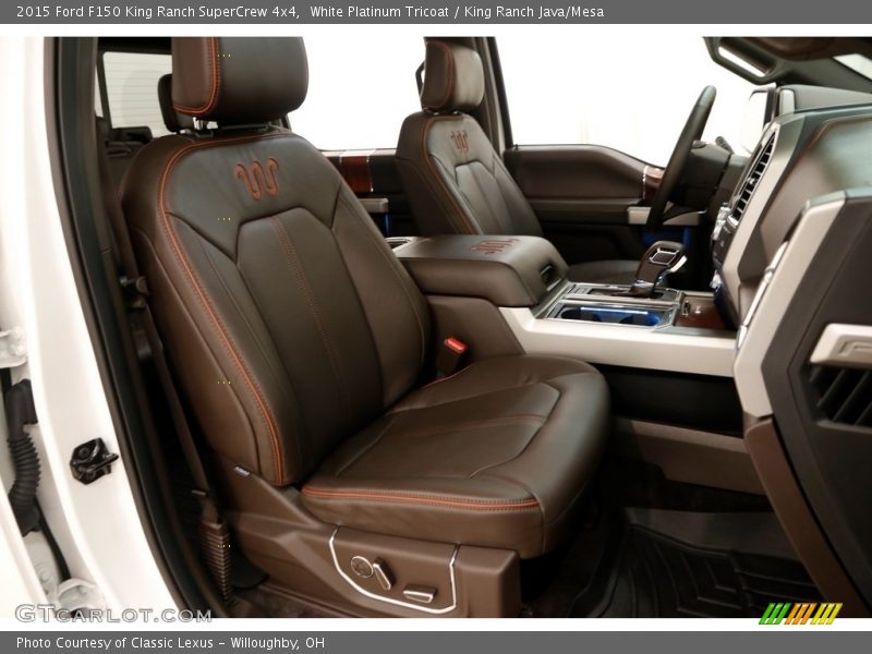White Platinum Tricoat / King Ranch Java/Mesa 2015 Ford F150 King Ranch SuperCrew 4x4