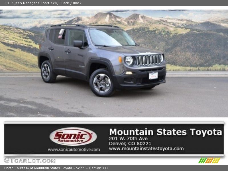 Black / Black 2017 Jeep Renegade Sport 4x4