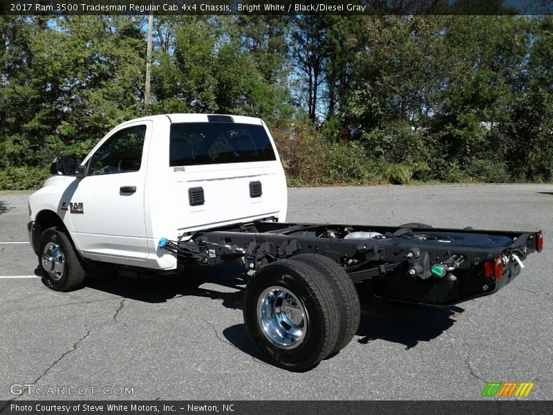 Bright White / Black/Diesel Gray 2017 Ram 3500 Tradesman Regular Cab 4x4 Chassis