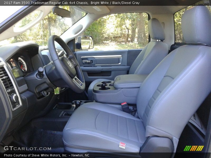 Bright White / Black/Diesel Gray 2017 Ram 3500 Tradesman Regular Cab 4x4 Chassis