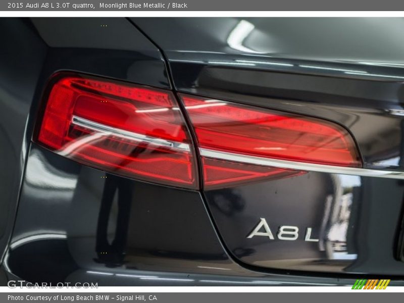 Moonlight Blue Metallic / Black 2015 Audi A8 L 3.0T quattro