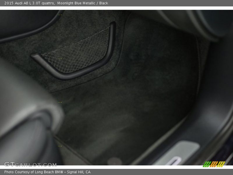 Moonlight Blue Metallic / Black 2015 Audi A8 L 3.0T quattro