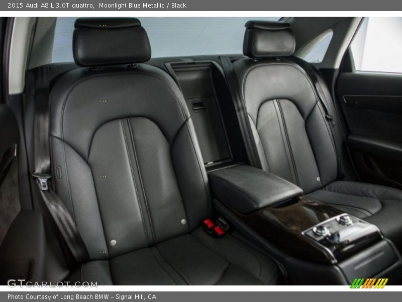 Moonlight Blue Metallic / Black 2015 Audi A8 L 3.0T quattro