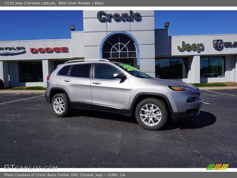 Billet Silver Metallic / Black 2018 Jeep Cherokee Latitude