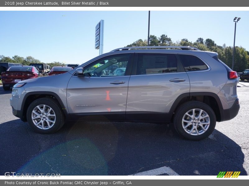 Billet Silver Metallic / Black 2018 Jeep Cherokee Latitude