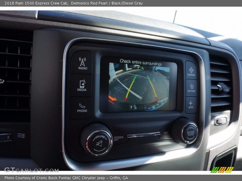 Delmonico Red Pearl / Black/Diesel Gray 2018 Ram 1500 Express Crew Cab