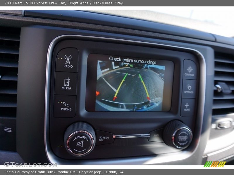 Bright White / Black/Diesel Gray 2018 Ram 1500 Express Crew Cab
