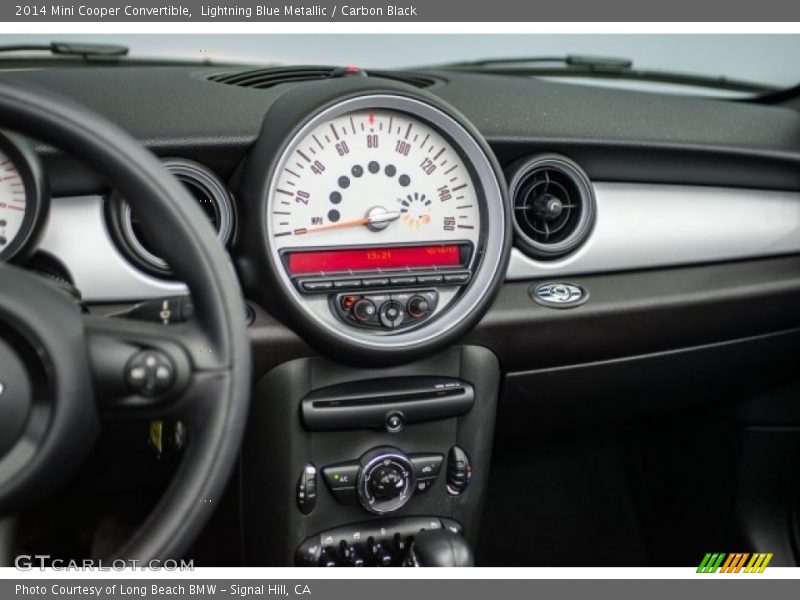 Lightning Blue Metallic / Carbon Black 2014 Mini Cooper Convertible