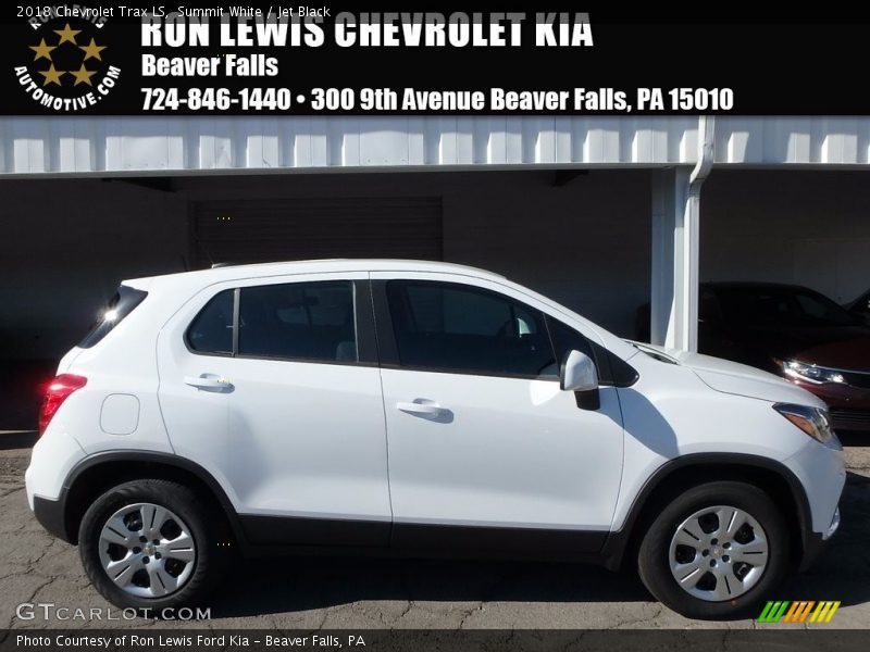 Summit White / Jet Black 2018 Chevrolet Trax LS