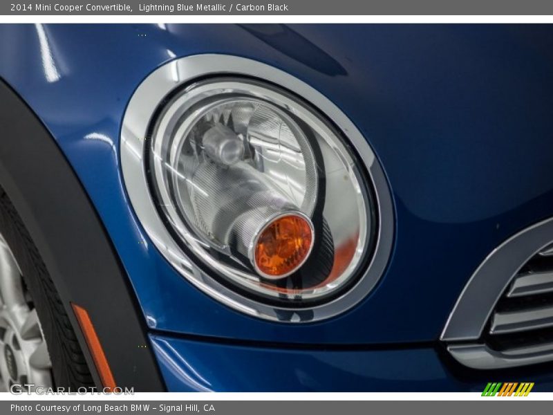 Lightning Blue Metallic / Carbon Black 2014 Mini Cooper Convertible