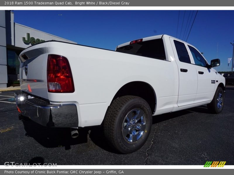 Bright White / Black/Diesel Gray 2018 Ram 1500 Tradesman Quad Cab