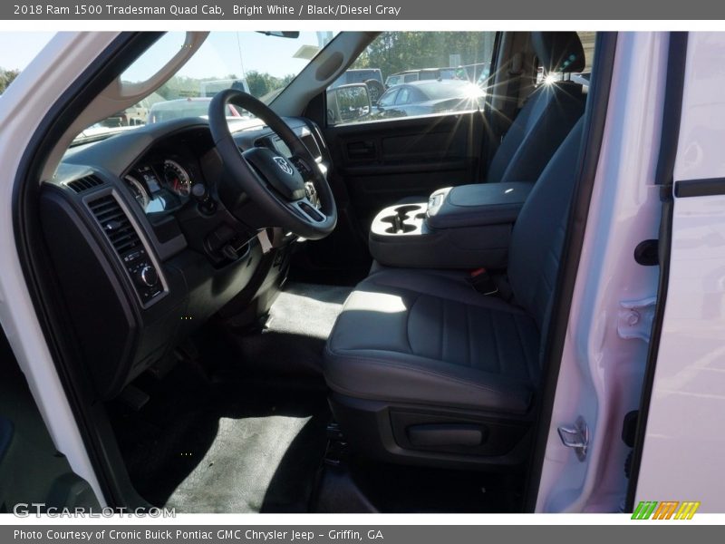 Bright White / Black/Diesel Gray 2018 Ram 1500 Tradesman Quad Cab