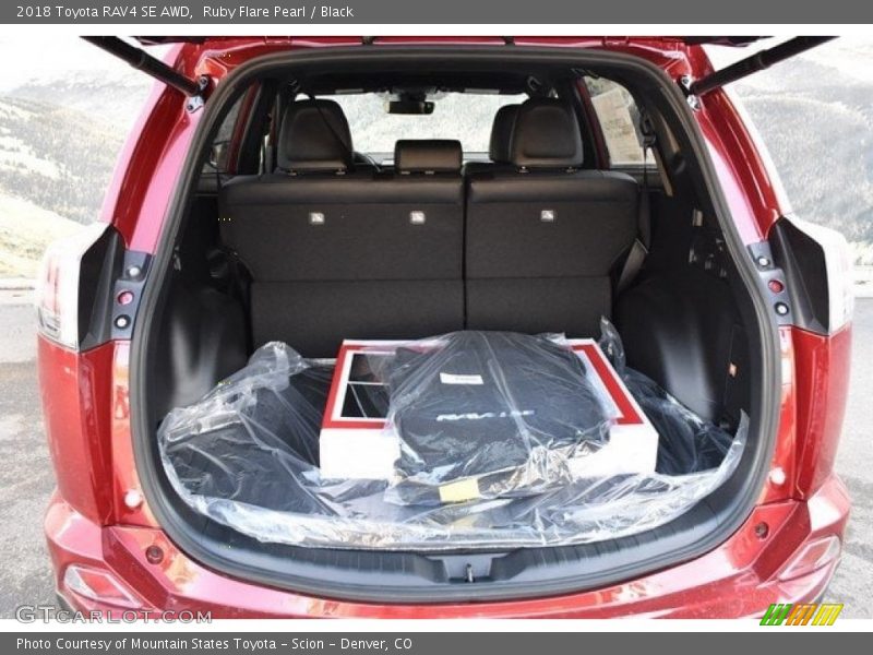 Ruby Flare Pearl / Black 2018 Toyota RAV4 SE AWD