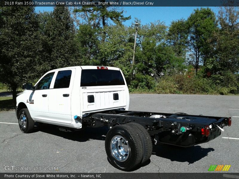 Bright White / Black/Diesel Gray 2018 Ram 3500 Tradesman Crew Cab 4x4 Chassis