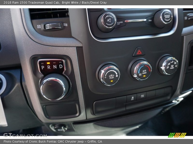 Bright White / Black/Diesel Gray 2018 Ram 1500 Tradesman Quad Cab