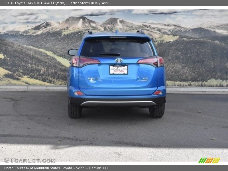 Electric Storm Blue / Ash 2018 Toyota RAV4 XLE AWD Hybrid