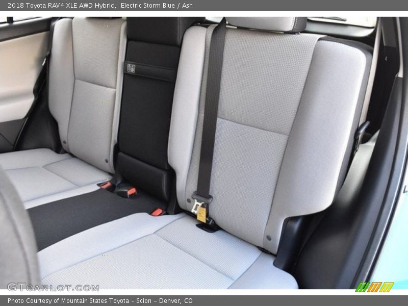 Rear Seat of 2018 RAV4 XLE AWD Hybrid