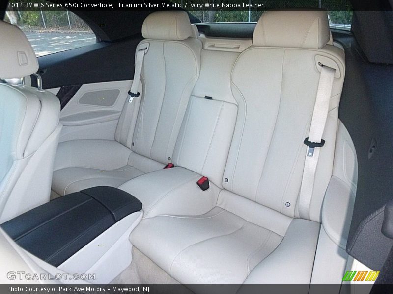 Titanium Silver Metallic / Ivory White Nappa Leather 2012 BMW 6 Series 650i Convertible