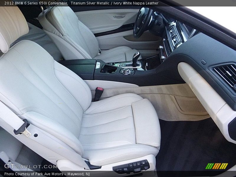 Titanium Silver Metallic / Ivory White Nappa Leather 2012 BMW 6 Series 650i Convertible