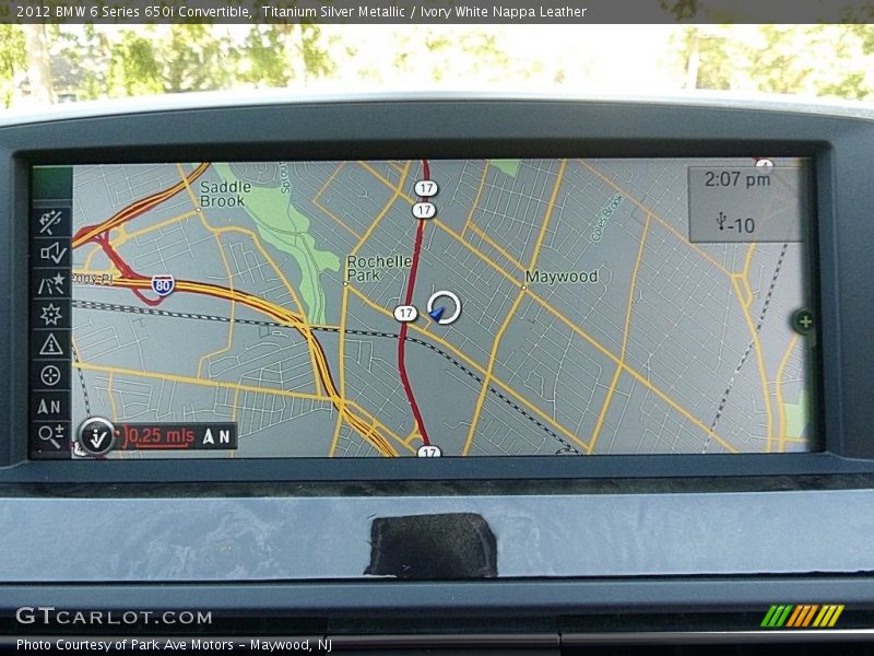 Titanium Silver Metallic / Ivory White Nappa Leather 2012 BMW 6 Series 650i Convertible