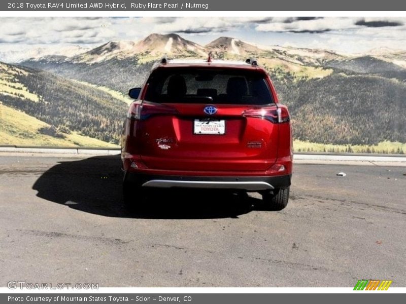 Ruby Flare Pearl / Nutmeg 2018 Toyota RAV4 Limited AWD Hybrid