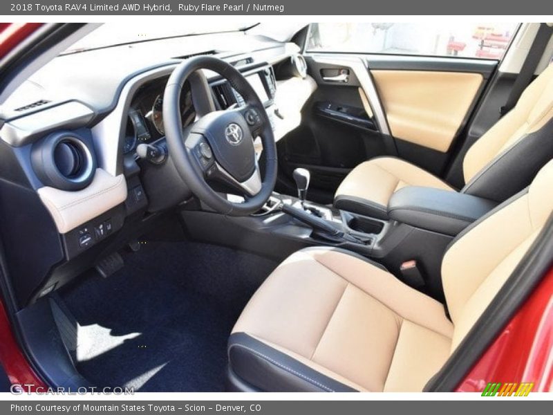  2018 RAV4 Limited AWD Hybrid Nutmeg Interior