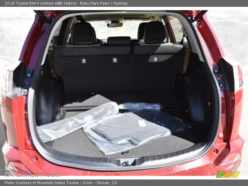 Ruby Flare Pearl / Nutmeg 2018 Toyota RAV4 Limited AWD Hybrid