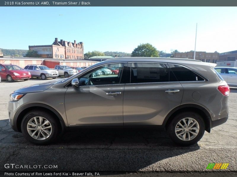Titanium Silver / Black 2018 Kia Sorento LX AWD