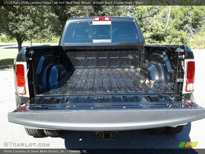 Brilliant Black Crystal Pearl / Black 2018 Ram 3500 Laramie Mega Cab 4x4 Dual Rear Wheel