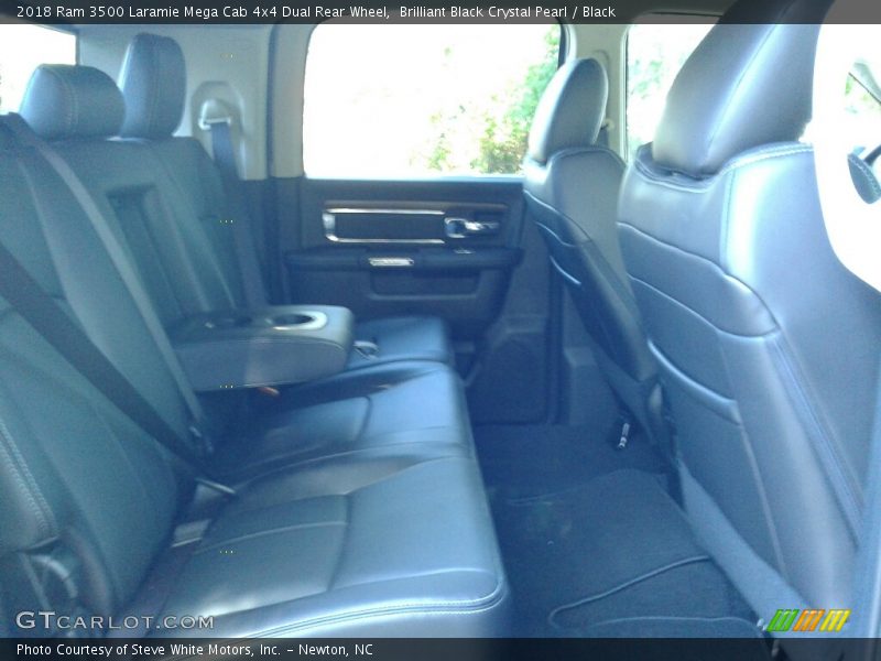 Brilliant Black Crystal Pearl / Black 2018 Ram 3500 Laramie Mega Cab 4x4 Dual Rear Wheel